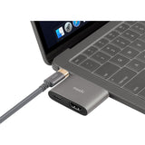 Moshi USB-C to HDMI Adapter with Charging, 4K up to 60 Hz, HDR, USB-C Charging Pass-through, Works with MacBook, MacBook Air, MacBook Pro, Surface