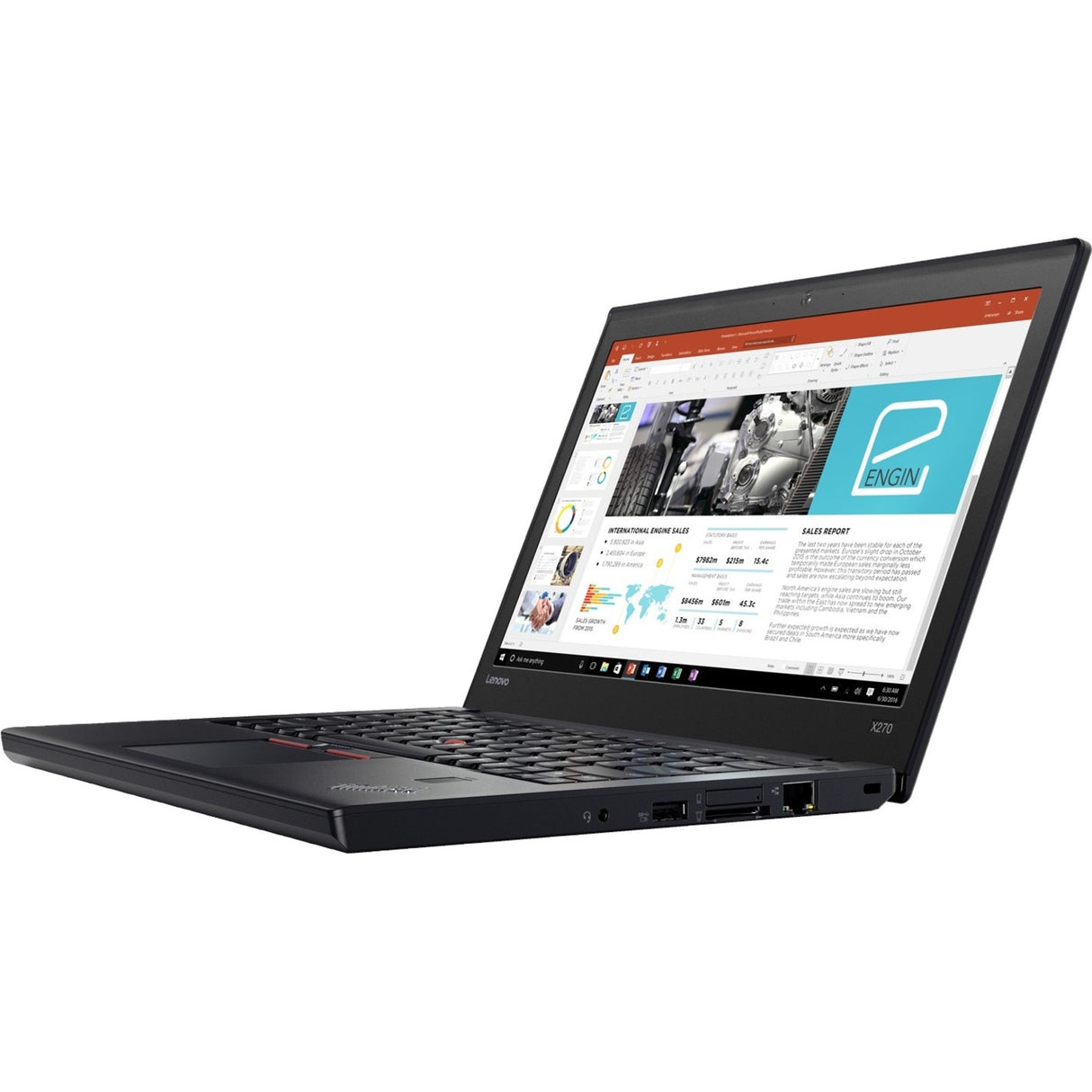 Lenovo ThinkPad X270 20K5S2GM00 12.5" Notebook - 1366 x 768 - Intel Core i5 6th Gen i5-6300U Dual-core (2 Core) 2.40 GHz - 8 GB Total RAM - 256 GB SSD - Graphite Black