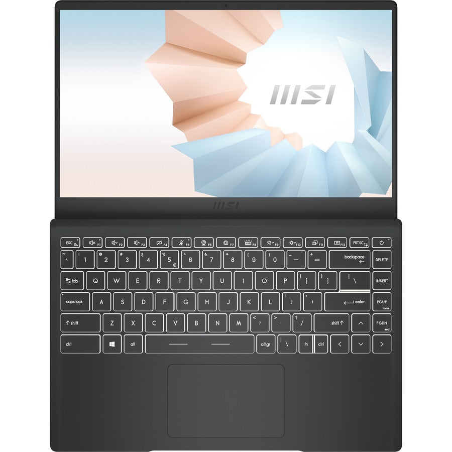 MSI Modern 14 Modern 14 B5M-053 14" Rugged Notebook - Full HD - 1920 x 1080 - AMD Ryzen 5 5500U 2.10 GHz - 8 GB Total RAM - 256 GB SSD - Carbon Gray