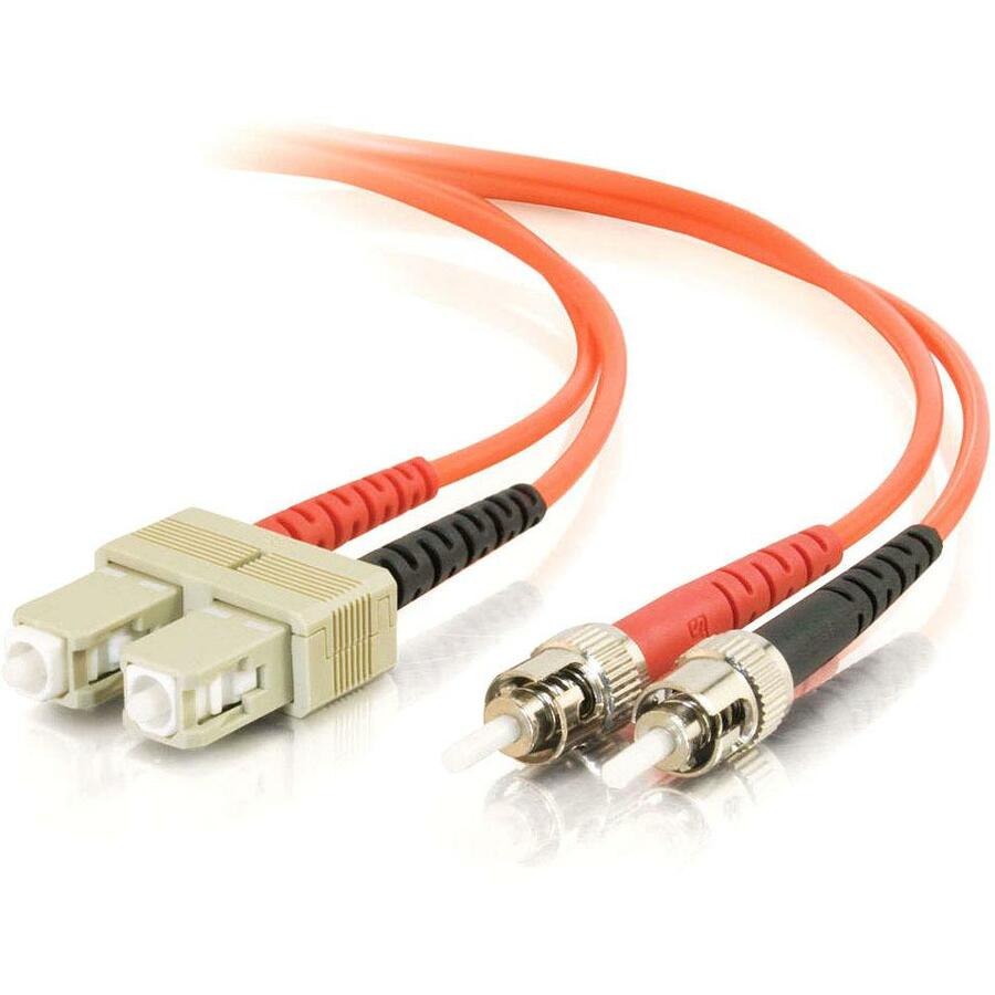 C2G-6m SC-ST 62.5/125 OM1 Duplex Multimode PVC Fiber Optic Cable (LSZH) - Orange