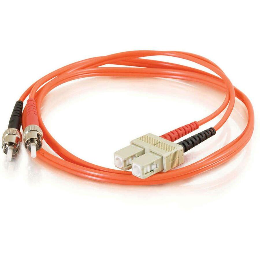 C2G-6m SC-ST 62.5/125 OM1 Duplex Multimode PVC Fiber Optic Cable (LSZH) - Orange