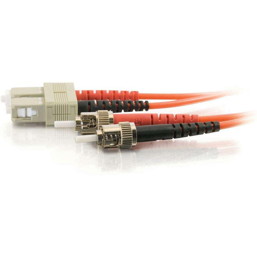 C2G-6m SC-ST 62.5/125 OM1 Duplex Multimode PVC Fiber Optic Cable (LSZH) - Orange