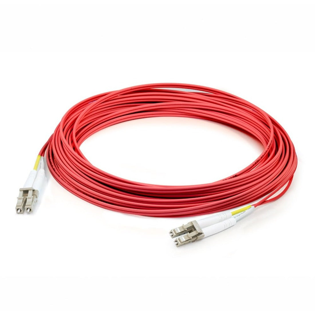 AddOn 10m LC (Male) to LC (Male) Red OM2 Duplex Plenum-Rated Fiber Patch Cable