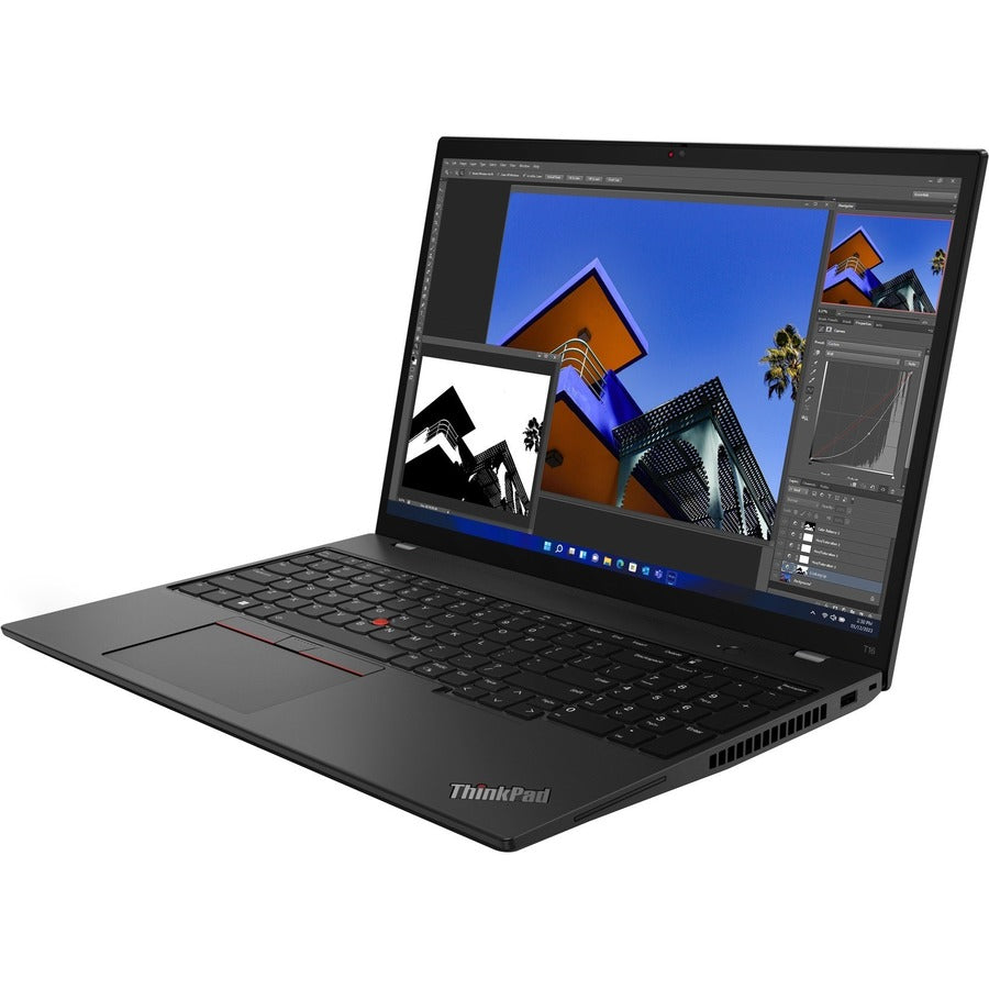 Lenovo ThinkPad T16 Gen 1 21BV0093US 16" Notebook - WUXGA - 1920 x 1200 - Intel Core i7 12th Gen i7-1270P Dodeca-core (12 Core) - 8 GB Total RAM - 8 GB On-board Memory - 512 GB SSD - Thunder Black