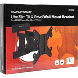 Monoprice SlimSelect 8678 Mounting Bracket for Flat Panel Display, LCD Display, LED Display, Plasma Display, TV - Black