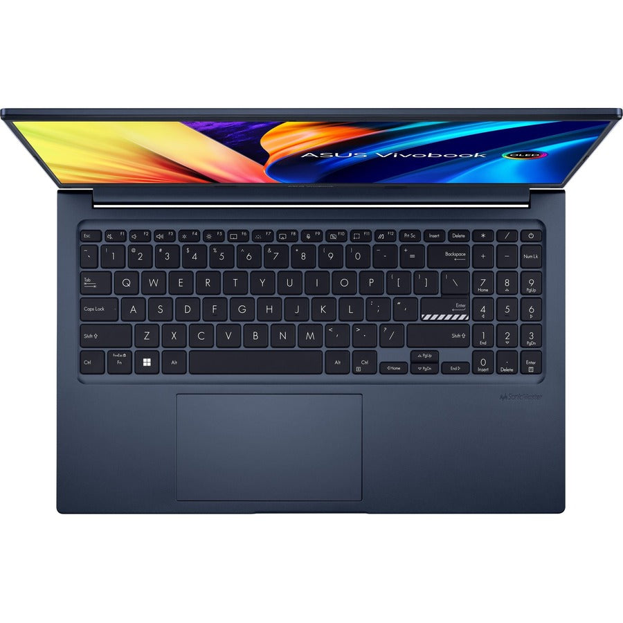 Asus Vivobook 15X OLED M1503 M1503QA-ES74 15.6" Notebook - Full HD - 1920 x 1080 - AMD Ryzen 7 5800H Octa-core (8 Core) 3.20 GHz - 16 GB Total RAM - 8 GB On-board Memory - 512 GB SSD - Quiet Blue