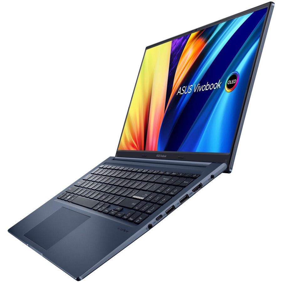 Asus Vivobook 15X OLED M1503 M1503QA-ES74 15.6" Notebook - Full HD - 1920 x 1080 - AMD Ryzen 7 5800H Octa-core (8 Core) 3.20 GHz - 16 GB Total RAM - 8 GB On-board Memory - 512 GB SSD - Quiet Blue