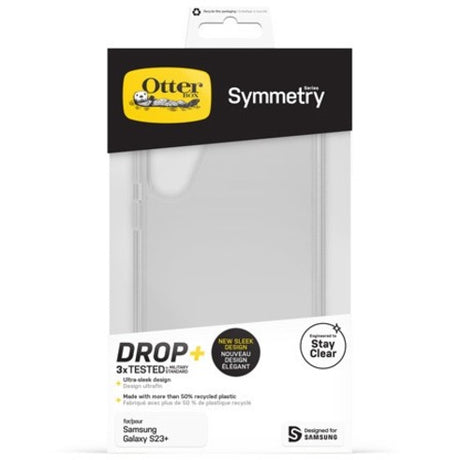 OtterBox Galaxy S23+ Case Symmetry Series Clear Antimicrobial