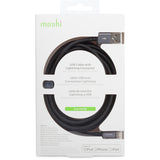 Moshi USB Cable with Lightning Connector 10 ft (3 m) - Black, Long Length, MFi-certified, Durable Construction