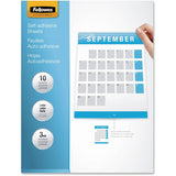 Fellowes Self Adhesive Laminating Sheets, Letter, 3mil, 10 pack