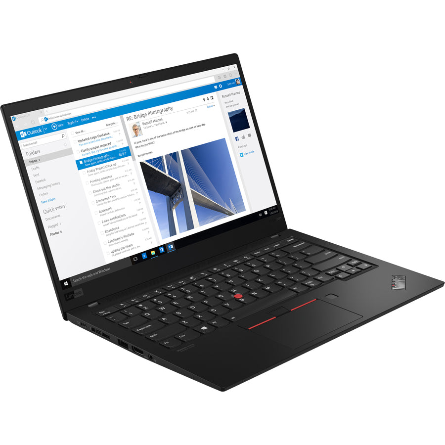 Lenovo ThinkPad X1 Carbon 7th Gen 20QD000AUS 14" Ultrabook - 1920 x 1080 - Intel Core i5 8th Gen i5-8365U Quad-core (4 Core) 1.60 GHz - 8 GB Total RAM - 256 GB SSD - Black