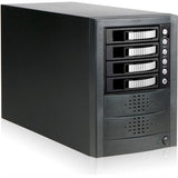 RAIDage JAGE5BT4HDSL Drive Enclosure 12Gb/s SAS, SATA/600 - Mini-SAS HD Host Interface Tower - Black, Silver