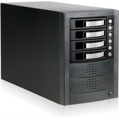 RAIDage JAGE5BT4HDSL Drive Enclosure 12Gb/s SAS, SATA/600 - Mini-SAS HD Host Interface Tower - Black, Silver