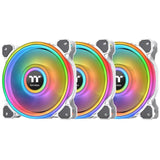 Thermaltake Riing Quad 12 RGB Radiator Fan TT Premium Edition 3 Pack - White - 3 Pack