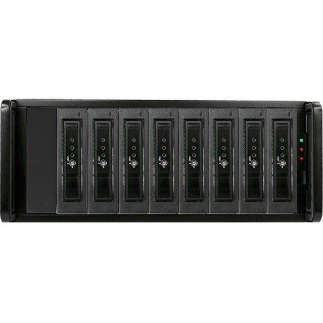 RAIDage JAGE480HD-T7DE Drive Enclosure 12Gb/s SAS, SATA/600 - Mini-SAS HD Host Interface - 4U Rack-mountable - Black