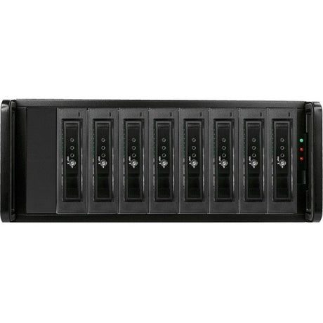 RAIDage JAGE480HD-T7DE Drive Enclosure 12Gb/s SAS, SATA/600 - Mini-SAS HD Host Interface - 4U Rack-mountable - Black