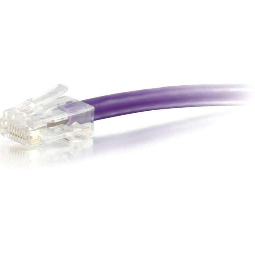 C2G 10 ft Cat6 Non Booted UTP Unshielded Network Patch Cable - Purple