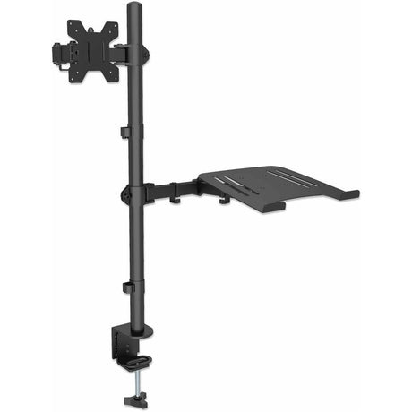 Manhattan 462136 Desk Mount for Monitor, Notebook, LED Monitor, LCD Monitor, Display, MacBook, Projector, Display Screen - Black