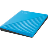 WD My Passport WDBYVG0010BBL-WESN 1 TB Portable Hard Drive - External - Sky