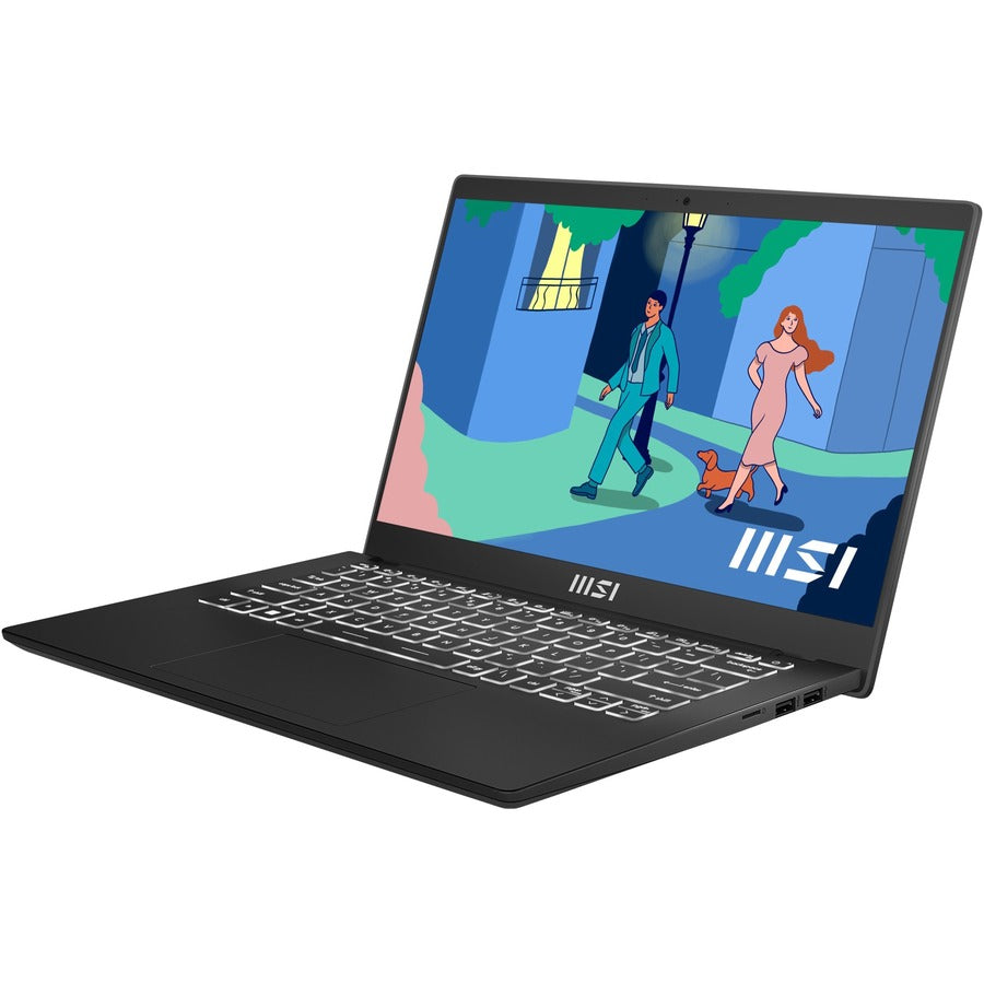 MSI Modern 14 C11M Modern 14 C11M-065US 14" Notebook - Full HD - 1920 x 1080 - Intel Core i5 11th Gen i5-1155G7 2.50 GHz - 8 GB Total RAM - 8 GB On-board Memory - 512 GB SSD - Classic Black