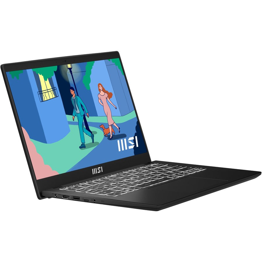 MSI Modern 14 C11M Modern 14 C11M-065US 14" Notebook - Full HD - 1920 x 1080 - Intel Core i5 11th Gen i5-1155G7 2.50 GHz - 8 GB Total RAM - 8 GB On-board Memory - 512 GB SSD - Classic Black