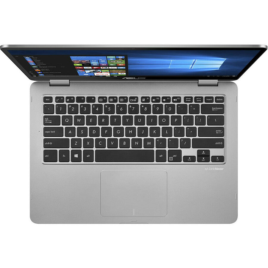 Asus VivoBook Flip 14 TP401 TP401MA-YS02 14" Touchscreen Convertible Notebook - 1920 x 1080 - Intel Celeron N4000 Dual-core (2 Core) 1.10 GHz - 4 GB Total RAM - 64 GB Flash Memory - Light Gray