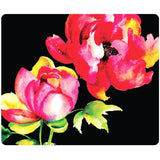 OTM Floral Prints Black Mouse Pad, Brilliant Bloom