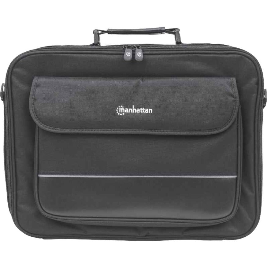 Manhattan Empire II 17" Laptop Briefcase, Black