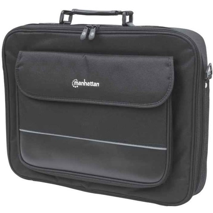 Manhattan Empire II 17" Laptop Briefcase, Black