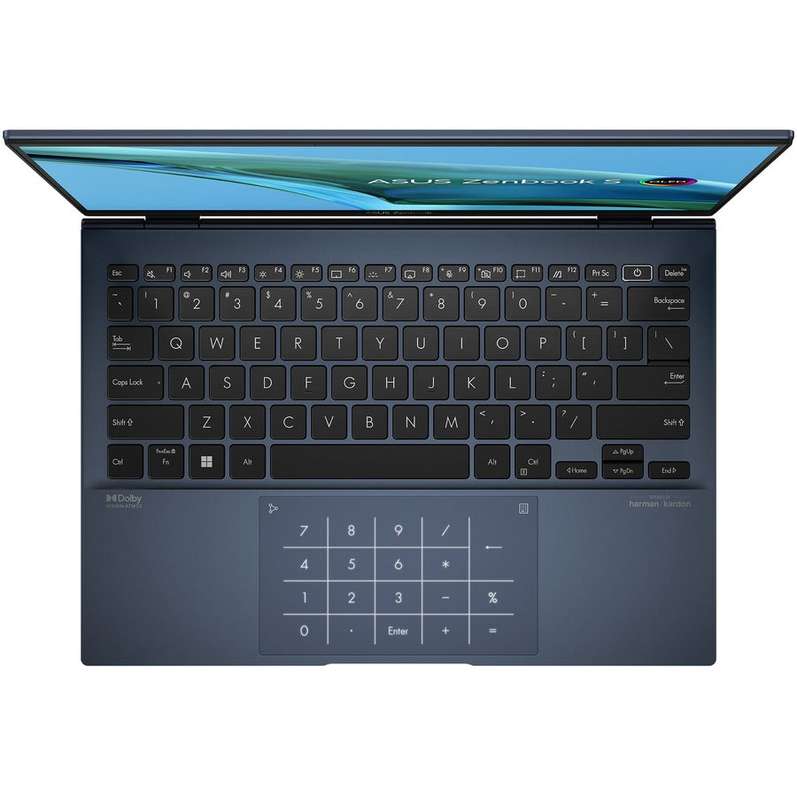 Asus Zenbook S 13 OLED UM5302 UM5302TA-XB76T 13.3" Touchscreen Notebook - 2.8K - 2880 x 1800 - AMD Ryzen 7 6800U Octa-core (8 Core) 2.70 GHz - 16 GB Total RAM - 16 GB On-board Memory - 1 TB SSD - Ponder Blue