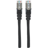 Manhattan Cat6a S/FTP Patch Cable, 1 ft., Black