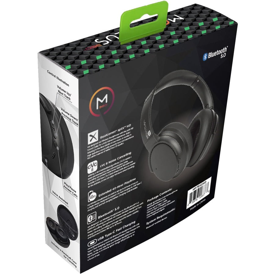 Morpheus 360 Krave HD Wireless over-ear Headphones - Bluetooth Headset with Microphone - HP7850HD