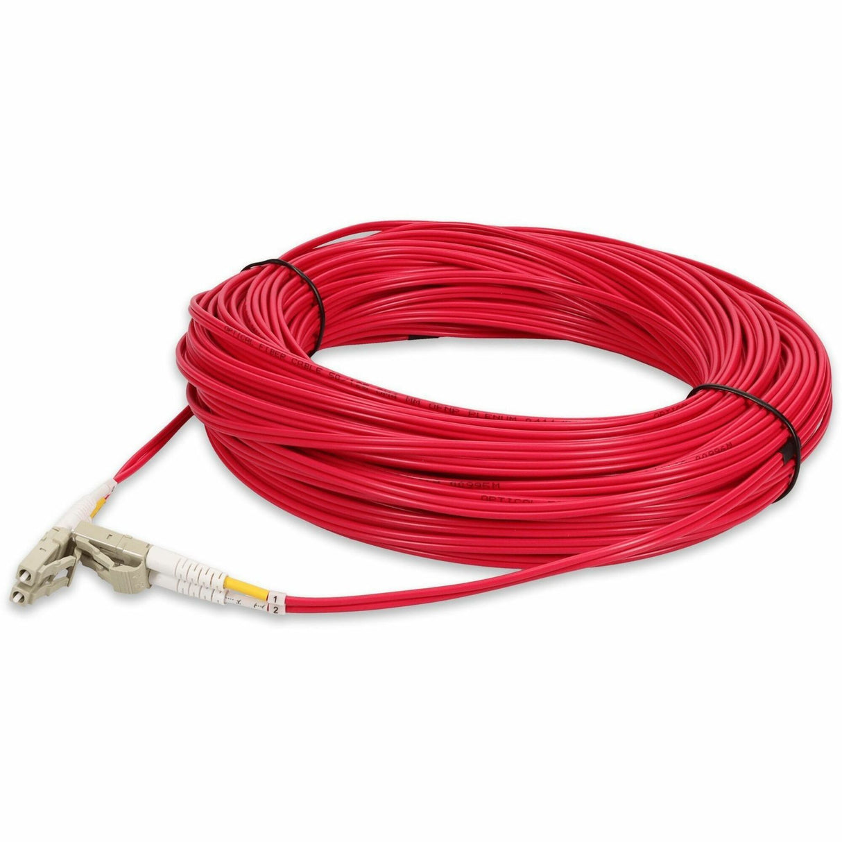 AddOn 15m LC (Male) to LC (Male) Red OM3 Duplex Plenum-Rated Fiber Patch Cable