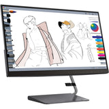 Lenovo Q24h-10 24" Class WQHD LCD Monitor - 16:9 - Gray