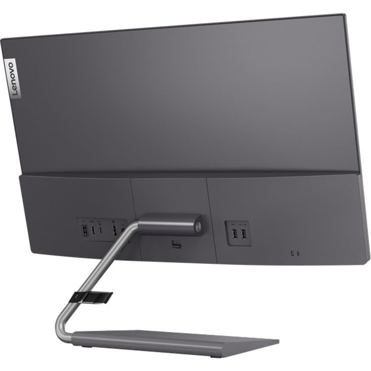 Lenovo Q24h-10 24" Class WQHD LCD Monitor - 16:9 - Gray