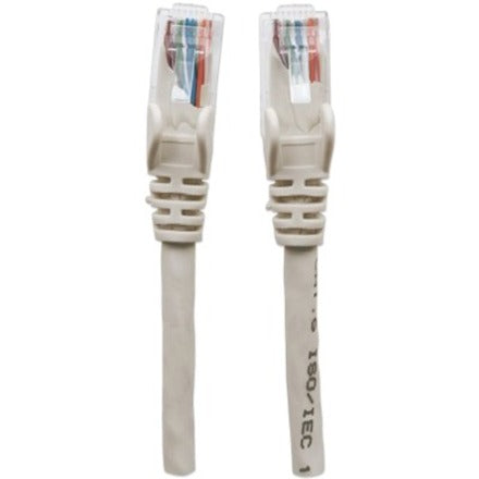 Intellinet Network Patch Cable, Cat6, 1m, Grey, CCA, U/UTP, PVC, RJ45, Gold Plated Contacts, Snagless, Booted, Lifetime Warranty, Polybag