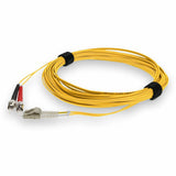 AddOn 1m LC (Male) to ST (Male) Yellow OM4 Duplex Fiber OFNR (Riser-Rated) Patch Cable