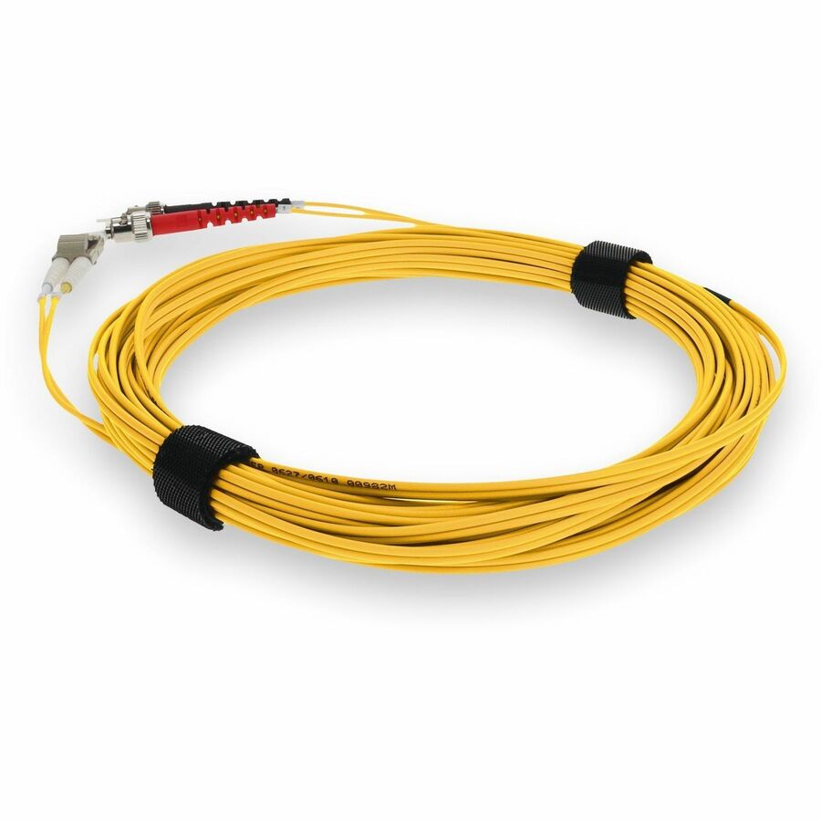 AddOn 1m LC (Male) to ST (Male) Yellow OM4 Duplex Fiber OFNR (Riser-Rated) Patch Cable