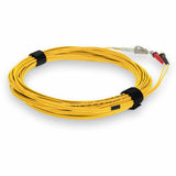 AddOn 1m LC (Male) to ST (Male) Yellow OM4 Duplex Fiber OFNR (Riser-Rated) Patch Cable