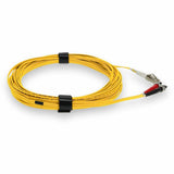 AddOn 1m LC (Male) to ST (Male) Yellow OM4 Duplex Fiber OFNR (Riser-Rated) Patch Cable