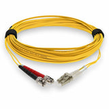 AddOn 1m LC (Male) to ST (Male) Yellow OM4 Duplex Fiber OFNR (Riser-Rated) Patch Cable