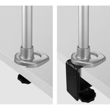 ViewSonic LCD-DMA-001 Monitor Desk Mounting Arm for 2 Monitors up to 24 Inches Each, VESA Compatible, Full Ergonomic Adjustability, 2-in-1 Mounting Base, and Built-In Cable Management