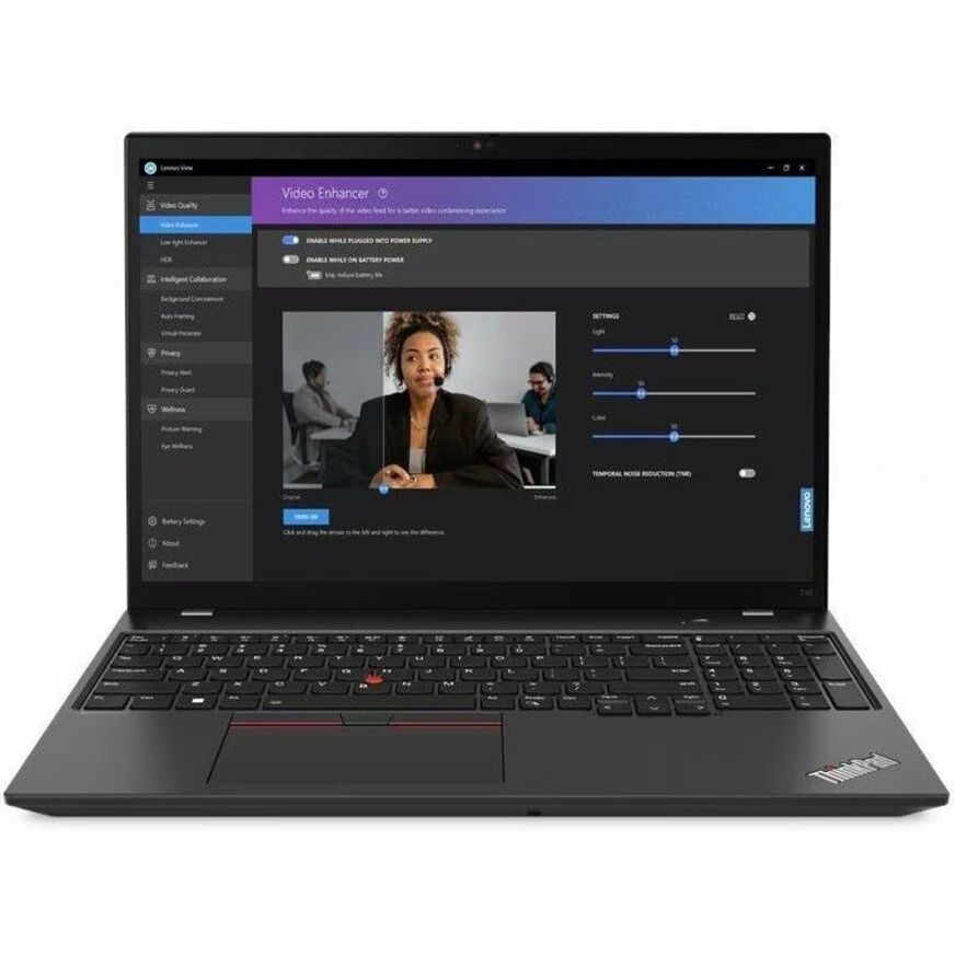 Lenovo ThinkPad T16 Gen 2 21K70006US 16" Notebook - WUXGA - AMD Ryzen 5 PRO 7540U - 16 GB - 256 GB SSD - Thunder Black