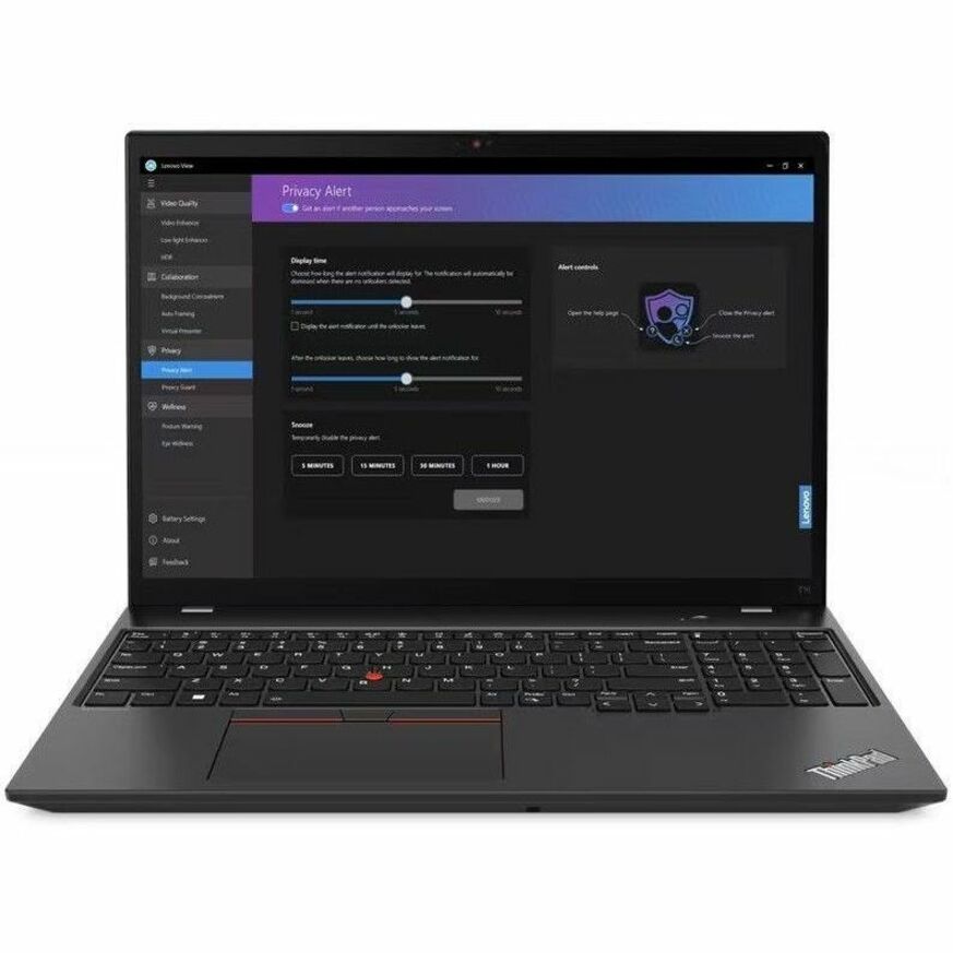 Lenovo ThinkPad T16 Gen 2 21K70006US 16" Notebook - WUXGA - AMD Ryzen 5 PRO 7540U - 16 GB - 256 GB SSD - Thunder Black