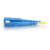 C2G 15m LC-SC 9/125 OS1 Simplex Singlemode PVC Fiber Optic Cable - Yellow