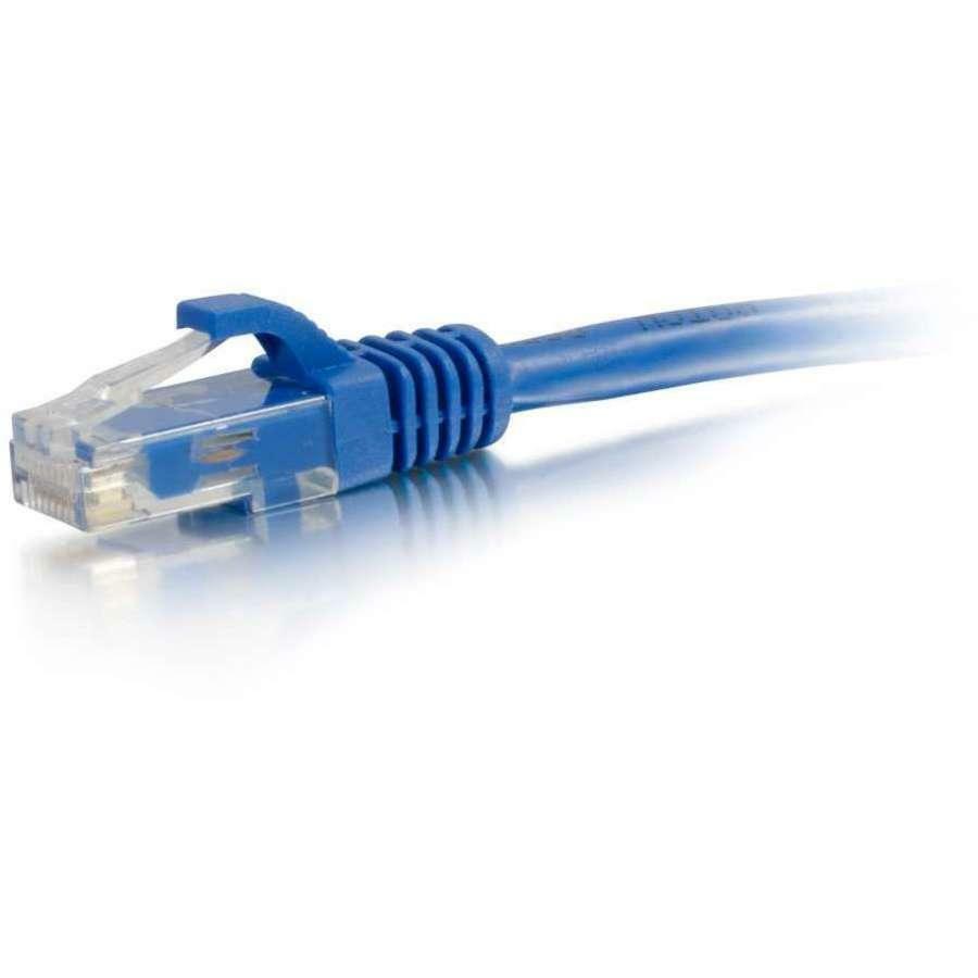 C2G 10ft Cat6 Snagless Unshielded (UTP) Ethernet Cable - Cat6 Network Patch Cable - PoE - Pack of 25 - Blue