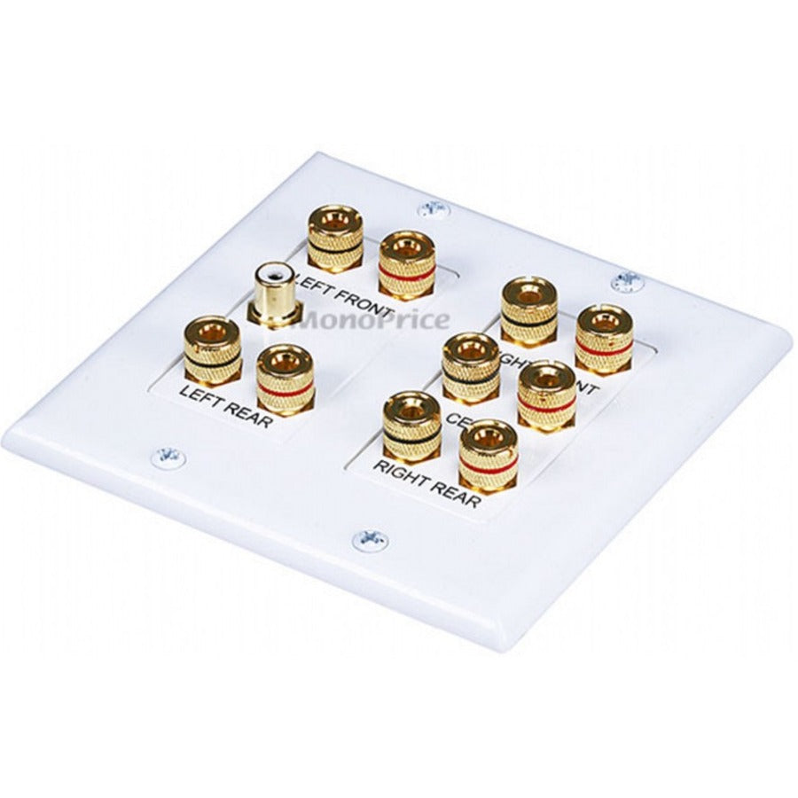 Monoprice 2-Gang 5.1 Surround Sound Distribution Wall Plate