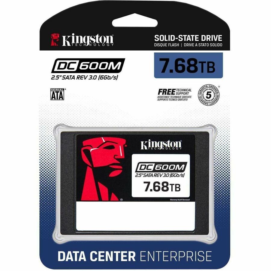 Kingston DC600M 7.50 TB Solid State Drive - 2.5" Internal - SATA (SATA/600) - Mixed Use