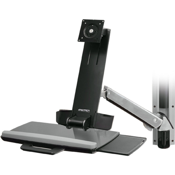 Ergotron StyleView Multi Component Mount for Notebook, Mouse, Keyboard, Monitor, Scanner - Polished Aluminum