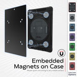 CTA Digital: Magnetic Splash-Proof Case with Metal Mounting Plates for iPad 7th & 8th Gen 10.2?, iPad Air 3 & iPad Pro 10.5?, Red